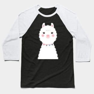 Cute llama illustration Baseball T-Shirt